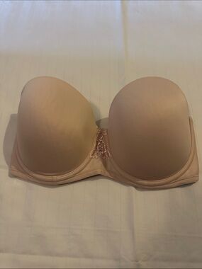 Vanity Fair Strapless Bandeau Bra in Nude Pink